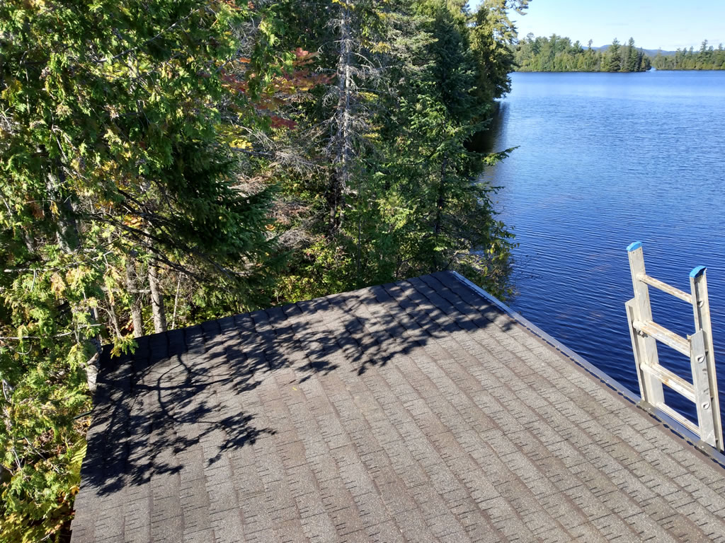 Replacing the old boathouse roof